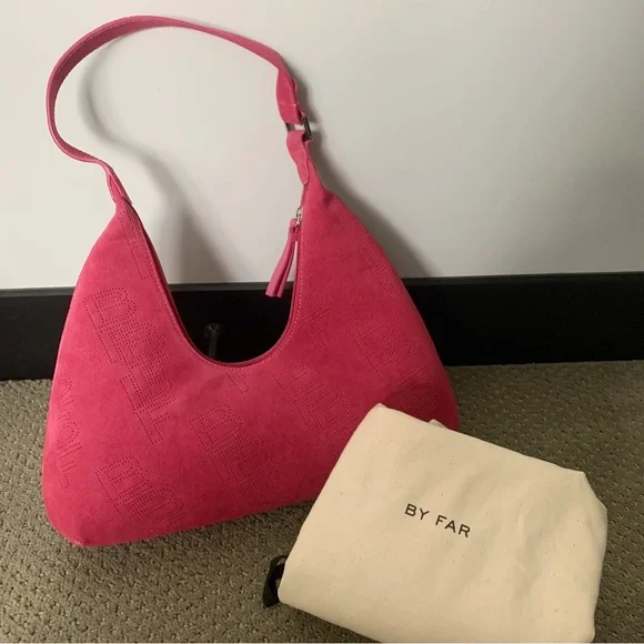 NWOT By Far Amber Perforated Bag - Picture 3 of 8